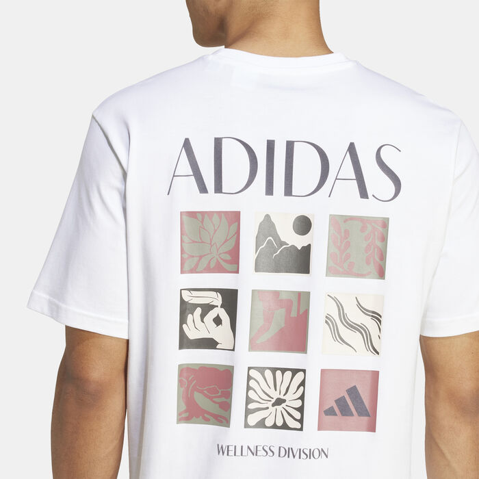 adidas Men's Wellness Graphic T-Shirt White image number 4