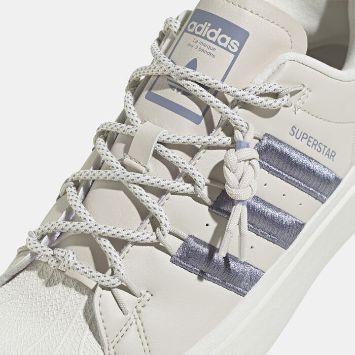 adidas Originals Women's Superstar Bonega Shoe Ivory image number 4