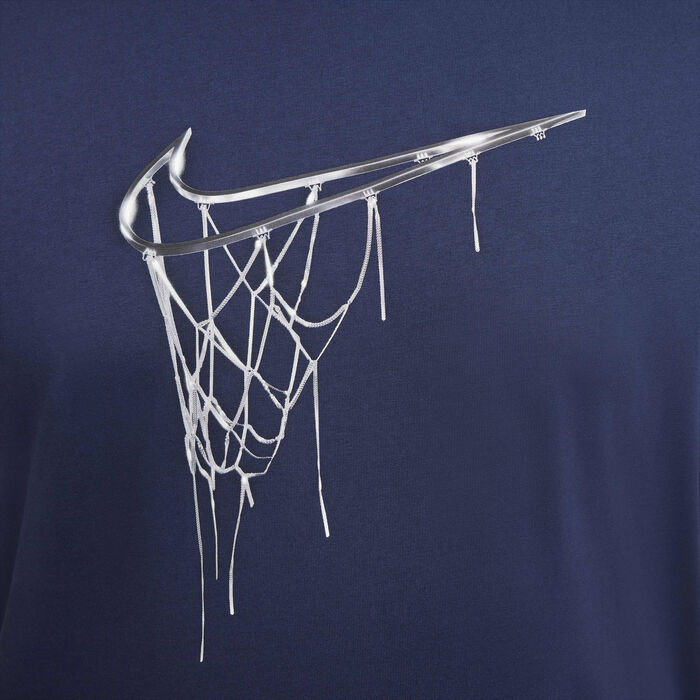 Nike Men's Max90 Basketball T-Shirt Blue Nike Men's Max90 Basketball T-Shirt Blue image number 8