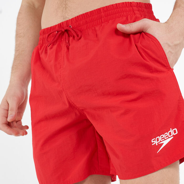 Speedo Men's Essentials 16-Inch Swimming Shorts Red Speedo Men's Essentials 16-Inch Swimming Shorts Red image number 3