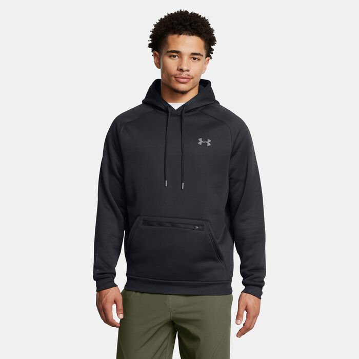 Under Armour Men's Armour Fleece Pro Kanga Hoodie Black image number 0