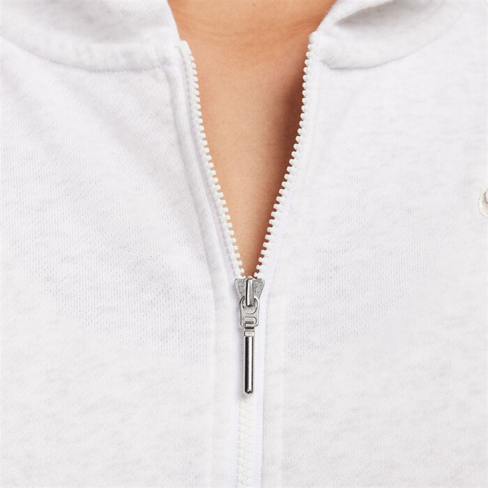 Nike Women's Sportswear Chill Terry Full-Zip Hoodie White Nike Women's Sportswear Chill Terry Full-Zip Hoodie White image number 4