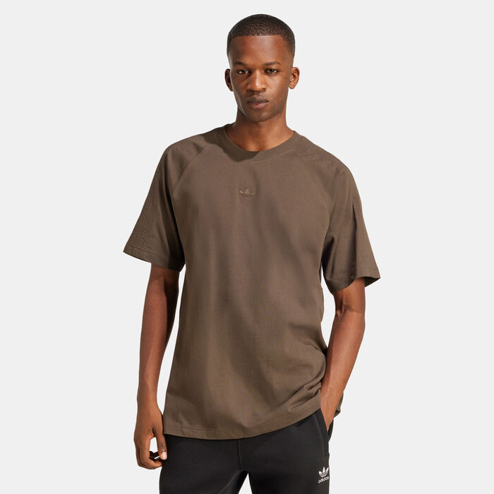 adidas Originals Men's Premium Essentials T-Shirt Brown adidas Originals Men's Premium Essentials T-Shirt Brown image number 0