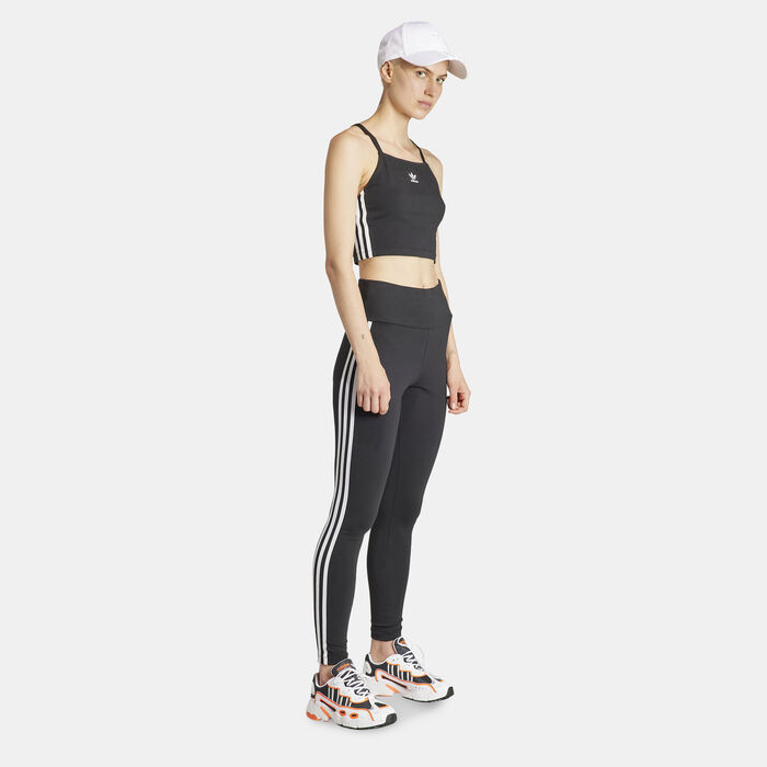 adidas Originals Women's Adicolor 3-Stripes Crop Top Black adidas Originals Women's Adicolor 3-Stripes Crop Top Black image number 2