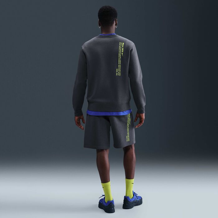 Nike Men's Sportswear Club Sweatshirt Grey image number 4