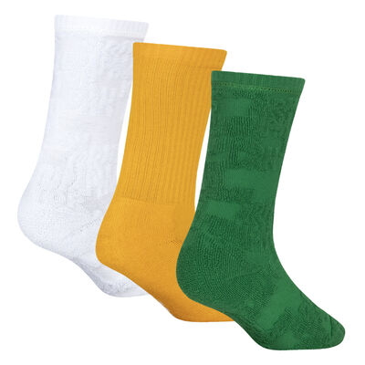 Nike Kids' Fuel Up Cool Down Crew Socks (3 Pairs) Grey Nike Kids' Fuel Up Cool Down Crew Socks (3 Pairs) Grey