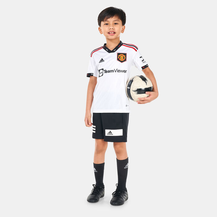 adidas Kids' Manchester United Away Jersey - 2022/23 White adidas Kids' Manchester United Away Jersey - 2022/23 White image number 2