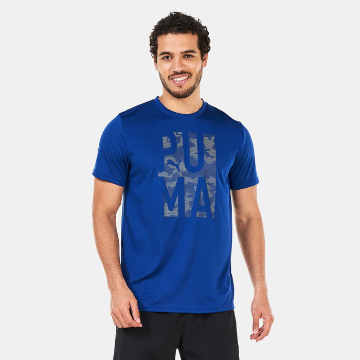 PUMA Men's Train Off Season T-Shirt Blue PUMA Men's Train Off Season T-Shirt Blue image number 0