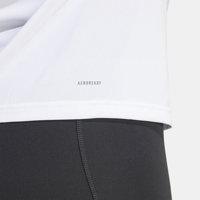 adidas Women's AEROREADY Designed for Training Graphic T-Shirt White adidas Women's AEROREADY Designed for Training Graphic T-Shirt White image number 3