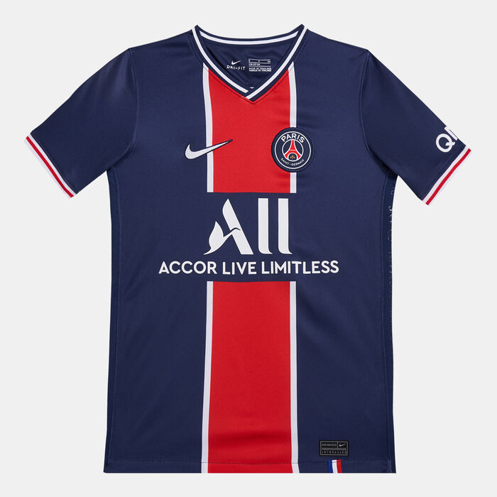 Nike Kids' Paris Saint-Germain Stadium Home Jersey - 2020/21 (Older Kids) Blue image number 0