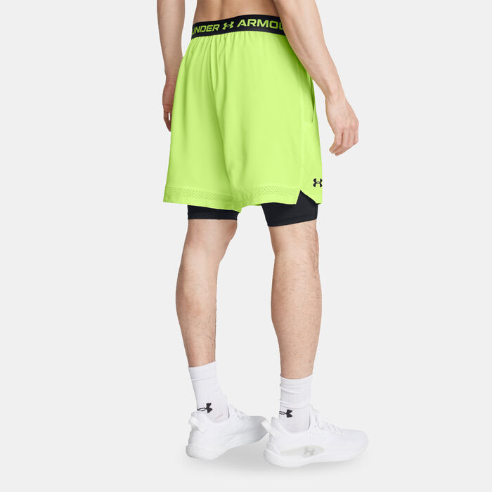 Under Armour Men's UA Vanish Woven 2-in-1 Shorts Green Under Armour Men's UA Vanish Woven 2-in-1 Shorts Green image number 1