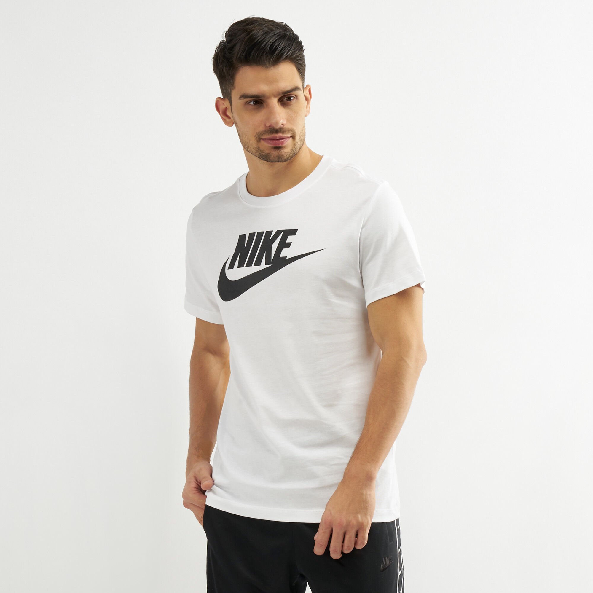 Buy Nike Men s Sportswear Icon Futura T Shirt White in KSA SSS