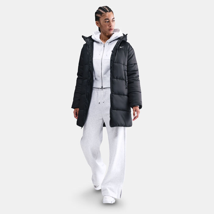 Nike Women's Sportswear Classic Therma-FIT Hooded Parka Black image number 2