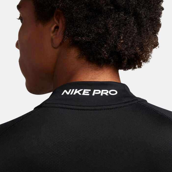 Nike Men's Pro Dri-FIT Long-Sleeve Fitness Top Black Nike Men's Pro Dri-FIT Long-Sleeve Fitness Top Black image number 4