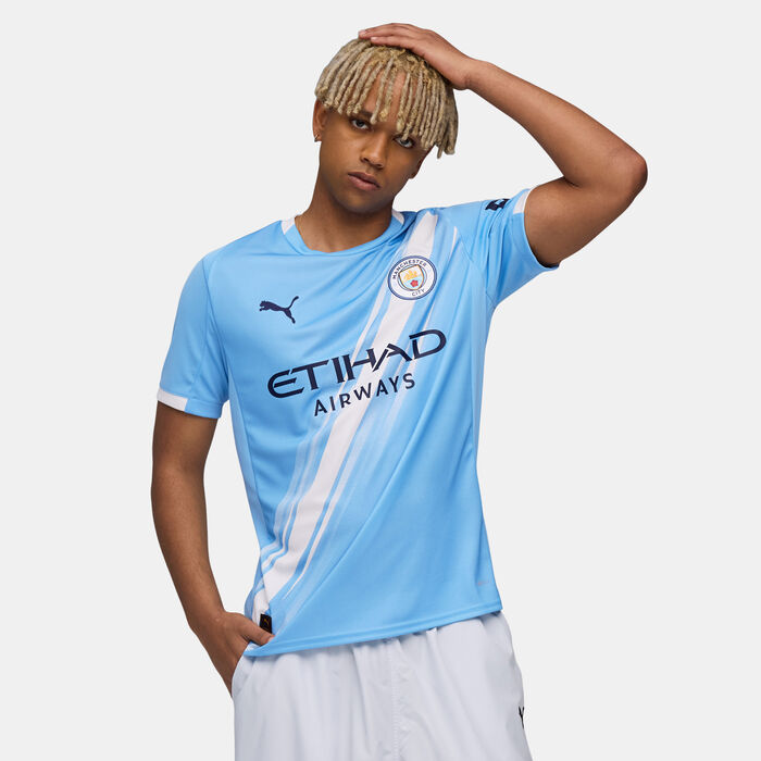 PUMA Men's Manchester City 25/26 Home Replica Football Jersey Blue PUMA Men's Manchester City 25/26 Home Replica Football Jersey Blue image number 0