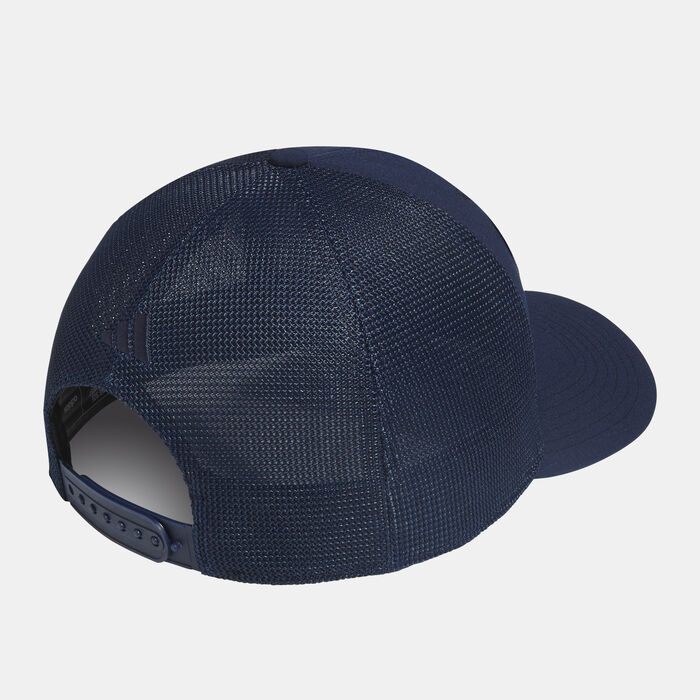 adidas Men's Five-Panel Trucker Cap Blue adidas Men's Five-Panel Trucker Cap Blue image number 1