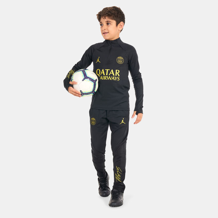 Nike Kids' 1/4 Zip Paris Saint-Germain Dri-FIT Strike Drill Top Grey Nike Kids' 1/4 Zip Paris Saint-Germain Dri-FIT Strike Drill Top Grey image number 2