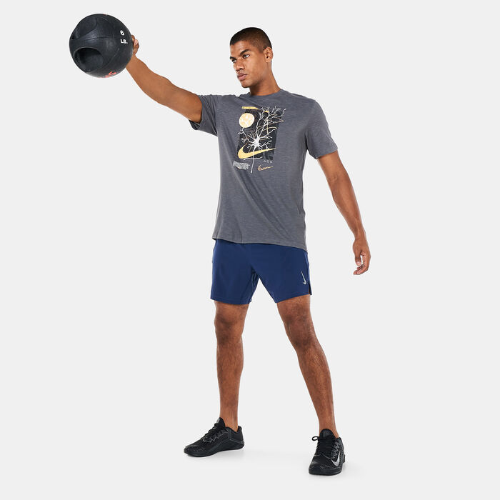 Nike Men's Dri-FIT Wild Clash T-Shirt Grey Nike Men's Dri-FIT Wild Clash T-Shirt Grey image number 2