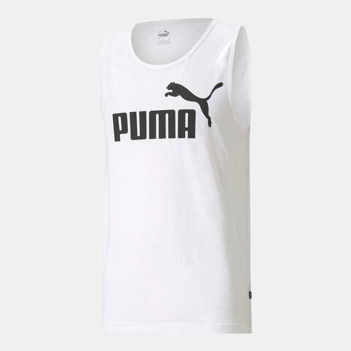 PUMA Men's Essential Tank Top White image number 0