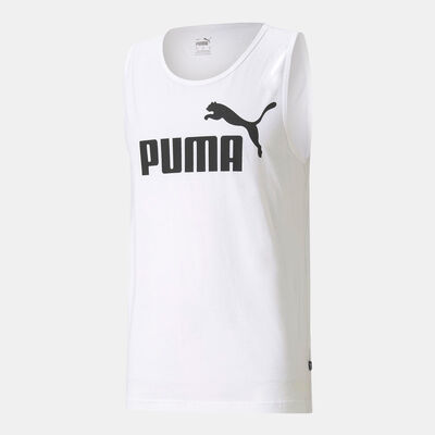 PUMA Men's Essential Tank Top White PUMA Men's Essential Tank Top White