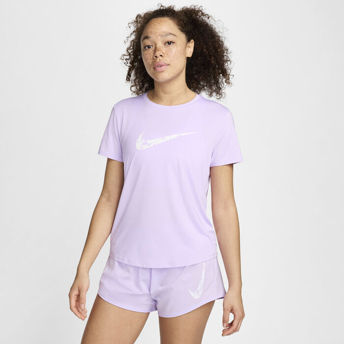 Nike Women's One Swoosh Dri-FIT Running Top Purple Nike Women's One Swoosh Dri-FIT Running Top Purple image number 0