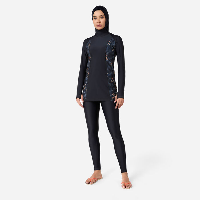 COEGA Women's Modest 3-Piece Swimsuit Black COEGA Women's Modest 3-Piece Swimsuit Black image number 0