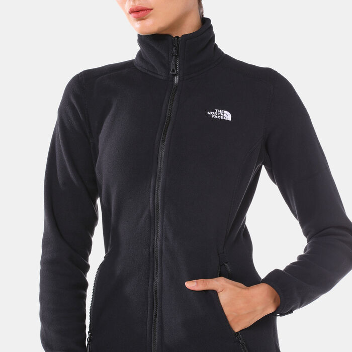 The North Face Women's 100 Glacier Full-Zip Jacket Black image number 3