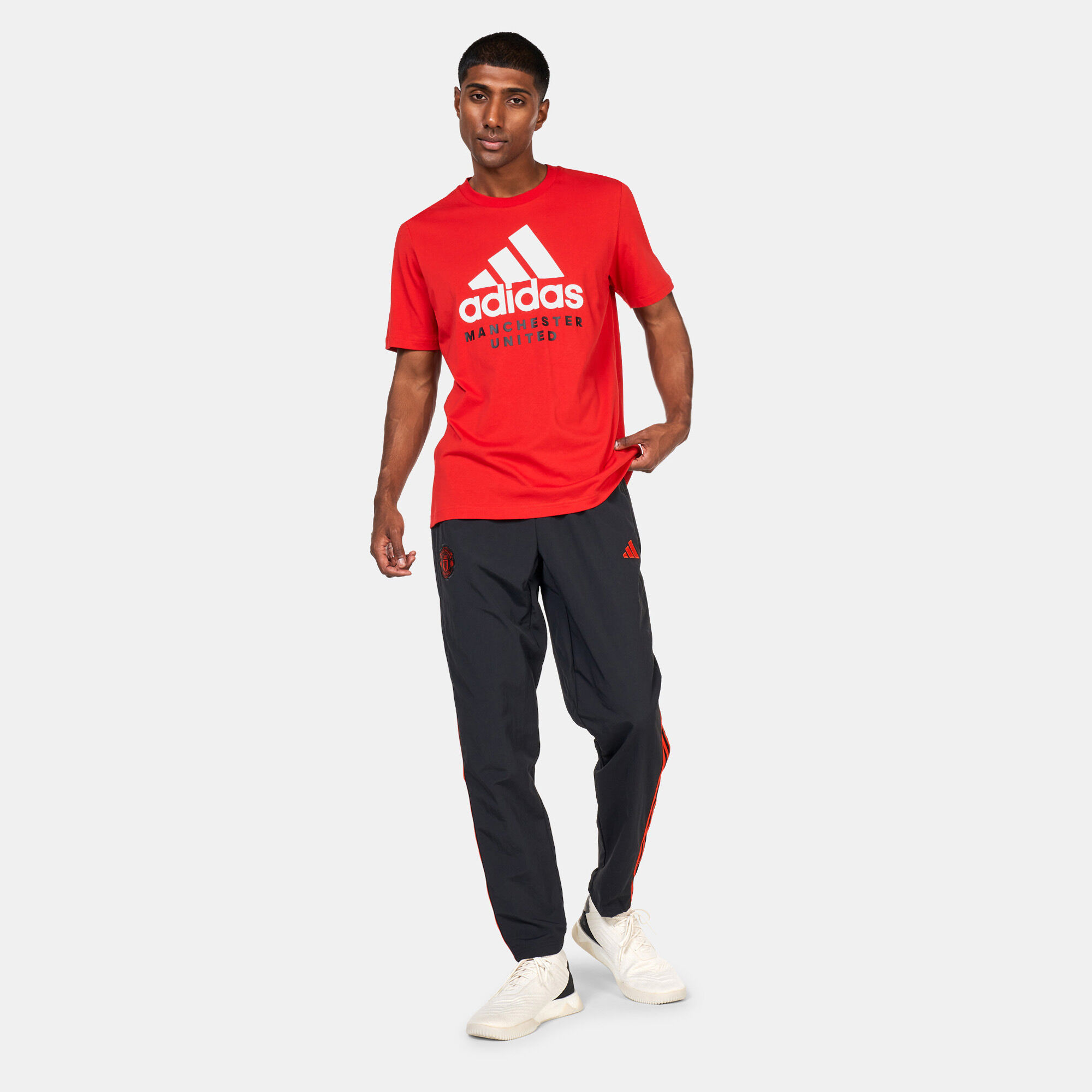 Adidas t shirt and shop trouser