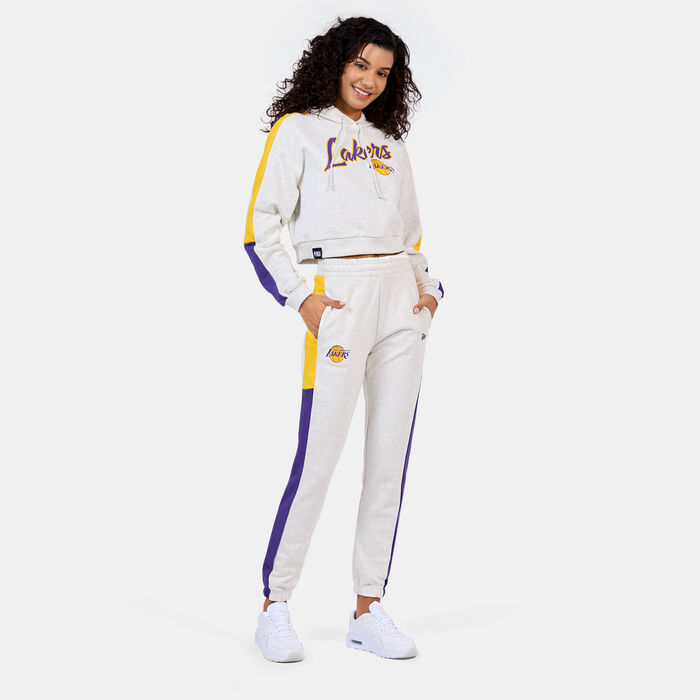 New Era Women's NBA Los Angeles Lakers Colourblock Sweatpants Grey New Era Women's NBA Los Angeles Lakers Colourblock Sweatpants Grey image number 2