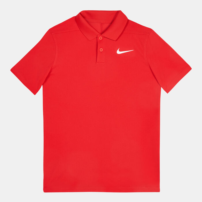 Nike Kids' Dri-FIT Victory SLD Polo Shirt Red image number 0