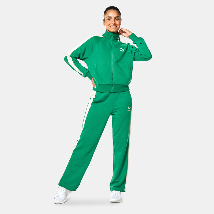 PUMA Women's Iconic T7 Track Jacket Green PUMA Women's Iconic T7 Track Jacket Green image number 2