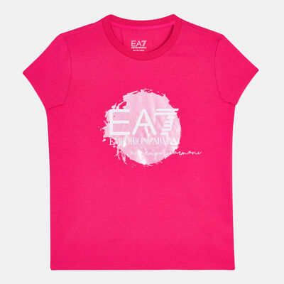 EA7 Emporio Armani Kids' Iridescent T-Shirt Pink