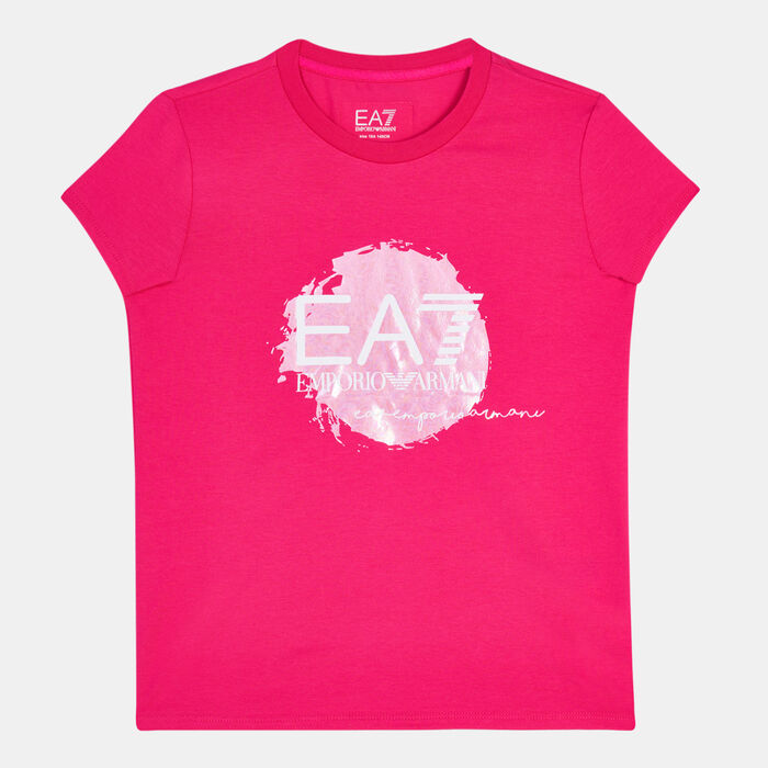 EA7 Emporio Armani Kids' Iridescent T-Shirt Pink EA7 Emporio Armani Kids' Iridescent T-Shirt Pink image number 0
