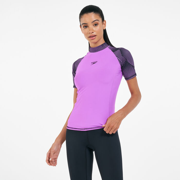 Speedo Women's Pulse Rashguard Purple Speedo Women's Pulse Rashguard Purple image number 0