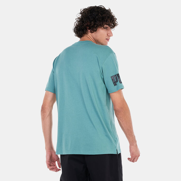 PUMA Men's POWER T-Shirt Green PUMA Men's POWER T-Shirt Green image number 1