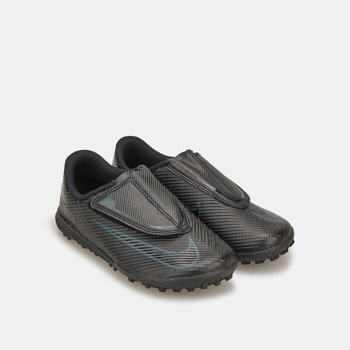 Nike Kids' Mercurial Vapor 16 Club Turf Ground Football Shoes Black Nike Kids' Mercurial Vapor 16 Club Turf Ground Football Shoes Black image number 1
