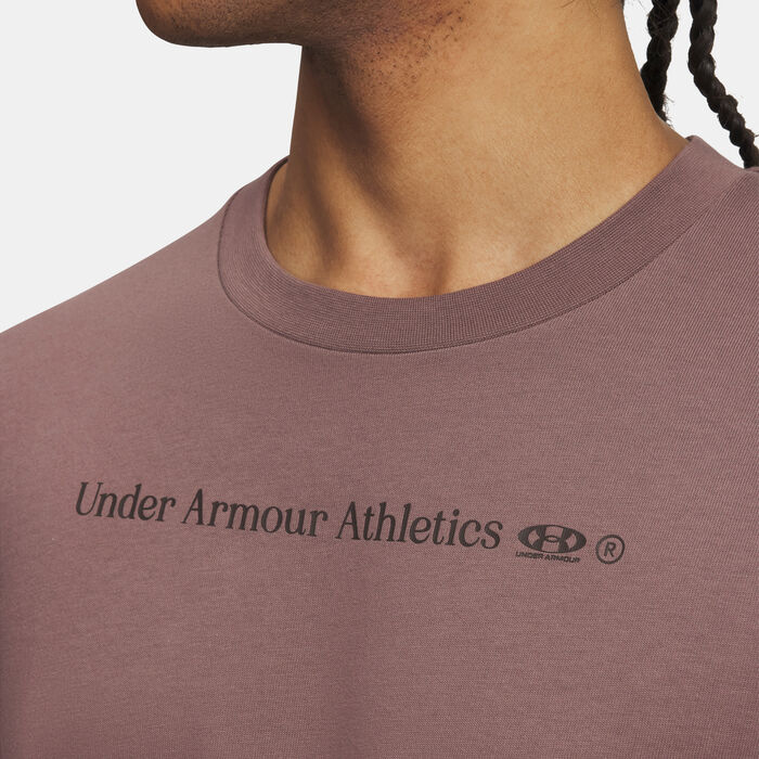 Under Armour Men's Running Shoe Heavyweight T-Shirt Brown Under Armour Men's Running Shoe Heavyweight T-Shirt Brown image number 2