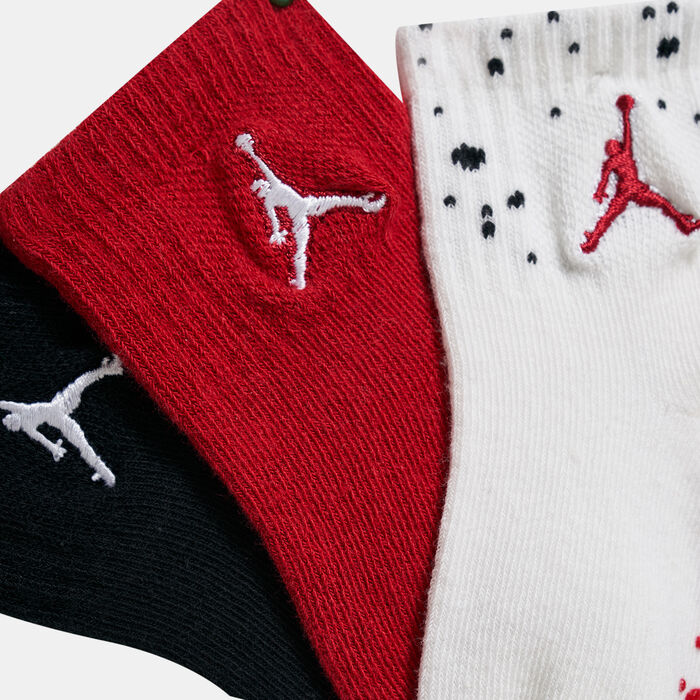 Jordan Kids' Cement Grip Quarter Grippy Socks - 3 Pack (Baby and Toddler) White Jordan Kids' Cement Grip Quarter Grippy Socks - 3 Pack (Baby and Toddler) White image number 1