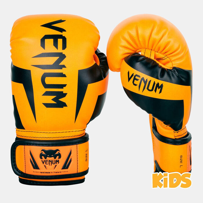 Venum Kids' Elite Boxing Gloves Orange image number 1