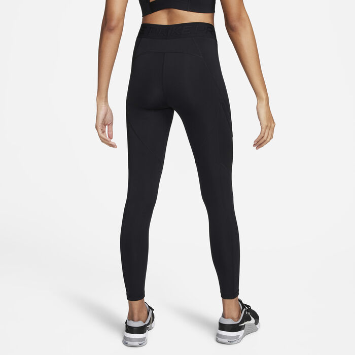Nike Women's Pro Mid-Rise 7/8 Leggings Black Nike Women's Pro Mid-Rise 7/8 Leggings Black image number 1
