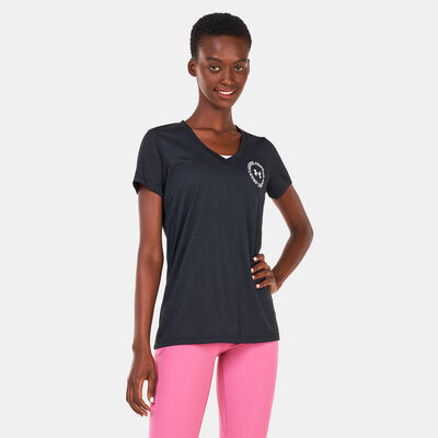 Under Armour Women's UA Tech™ Crest T-Shirt Black Under Armour Women's UA Tech™ Crest T-Shirt Black