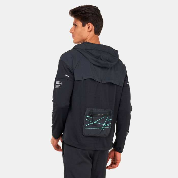 Nike Men's Windrunner D.Y.E. Running Jacket Grey Nike Men's Windrunner D.Y.E. Running Jacket Grey image number 1