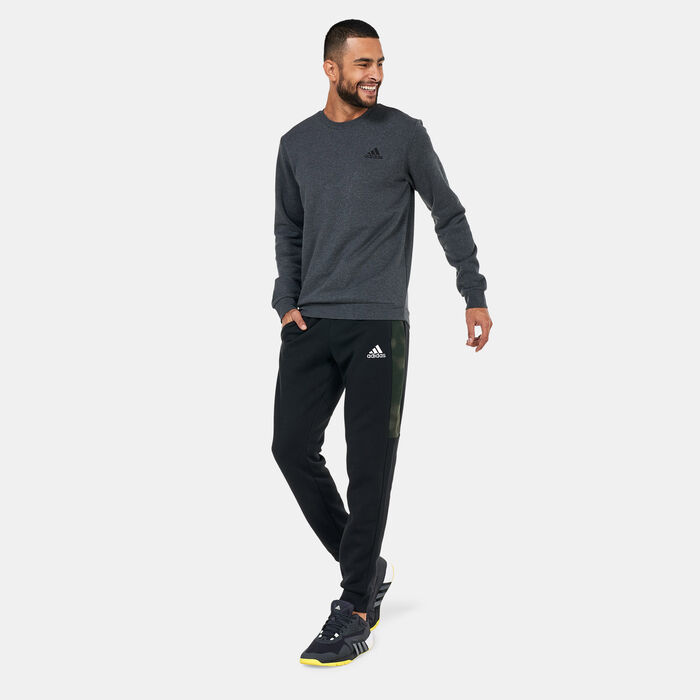 adidas Men's Essentials Fleece Sweatshirt Black image number 2