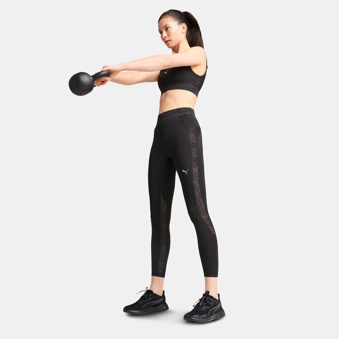 PUMA Women's Lace 7/8 Leggings Black PUMA Women's Lace 7/8 Leggings Black image number 2