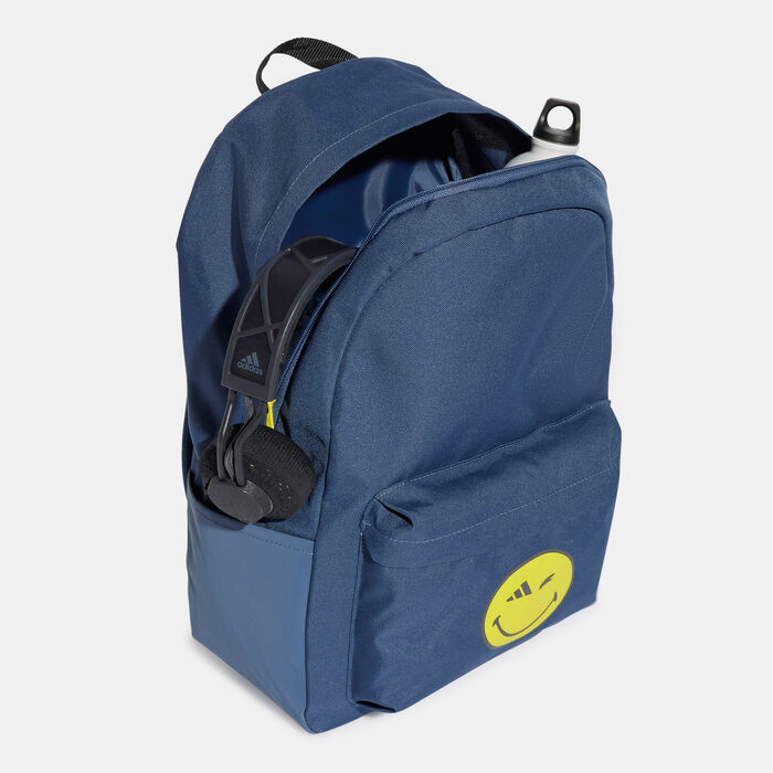 adidas Kids' Smiley World Backpack Black adidas Kids' Smiley World Backpack Black image number 3