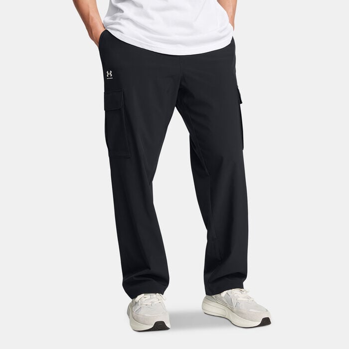 Under Armour Men's Vibe Woven Cargo Pants Black Under Armour Men's Vibe Woven Cargo Pants Black image number 0