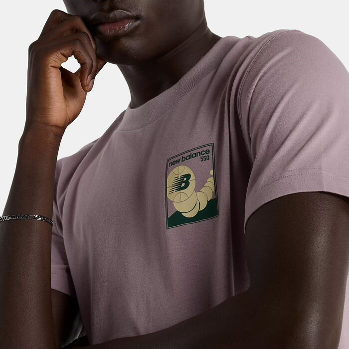 New Balance Men's New Balance 550 T-Shirt Purple New Balance Men's New Balance 550 T-Shirt Purple image number 4