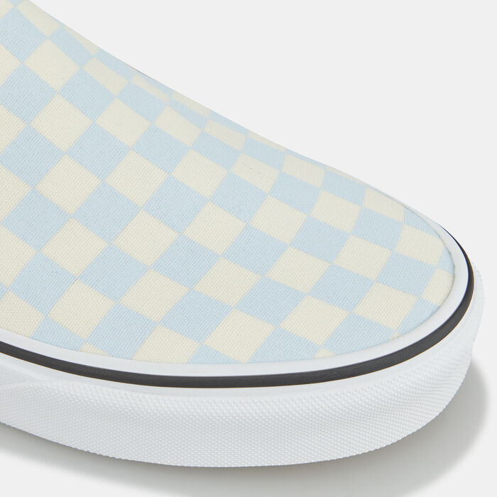 Vans Checkerboard Classic Slip-On Shoe Blue Vans Checkerboard Classic Slip-On Shoe Blue image number 4
