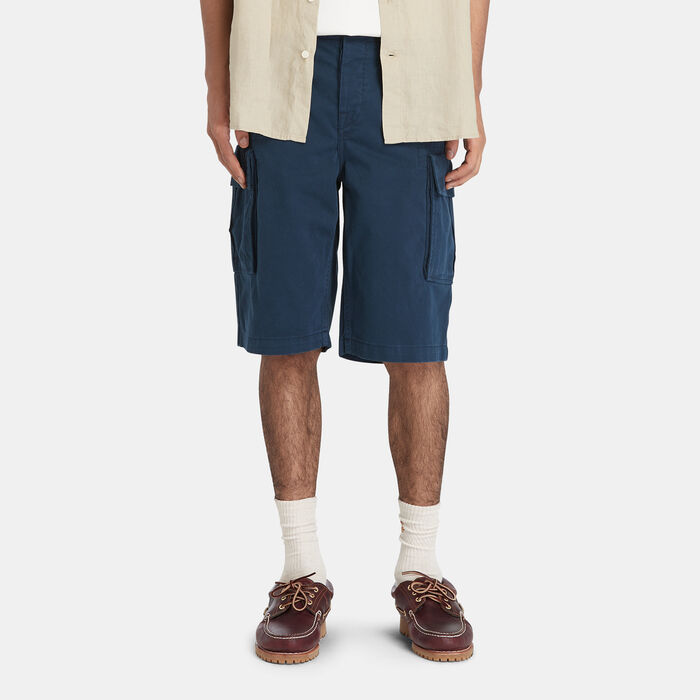 Timberland Men's Twill Cargo Shorts Blue image number 0