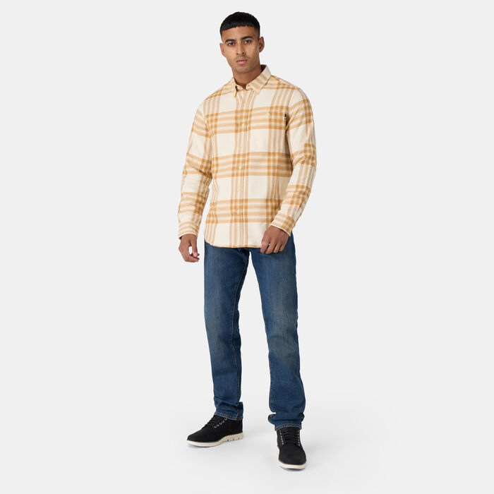 Timberland Men's Flannel Check Shirt Beige image number 2
